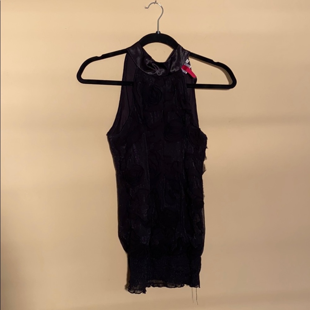 Black tank top blouse